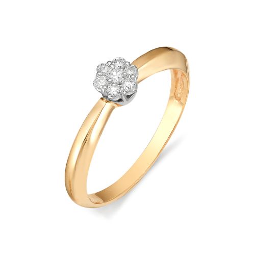 Кольцо, бриллиант, 13090-100