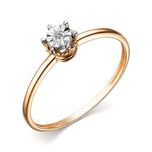 Кольцо, бриллиант, 15027-100