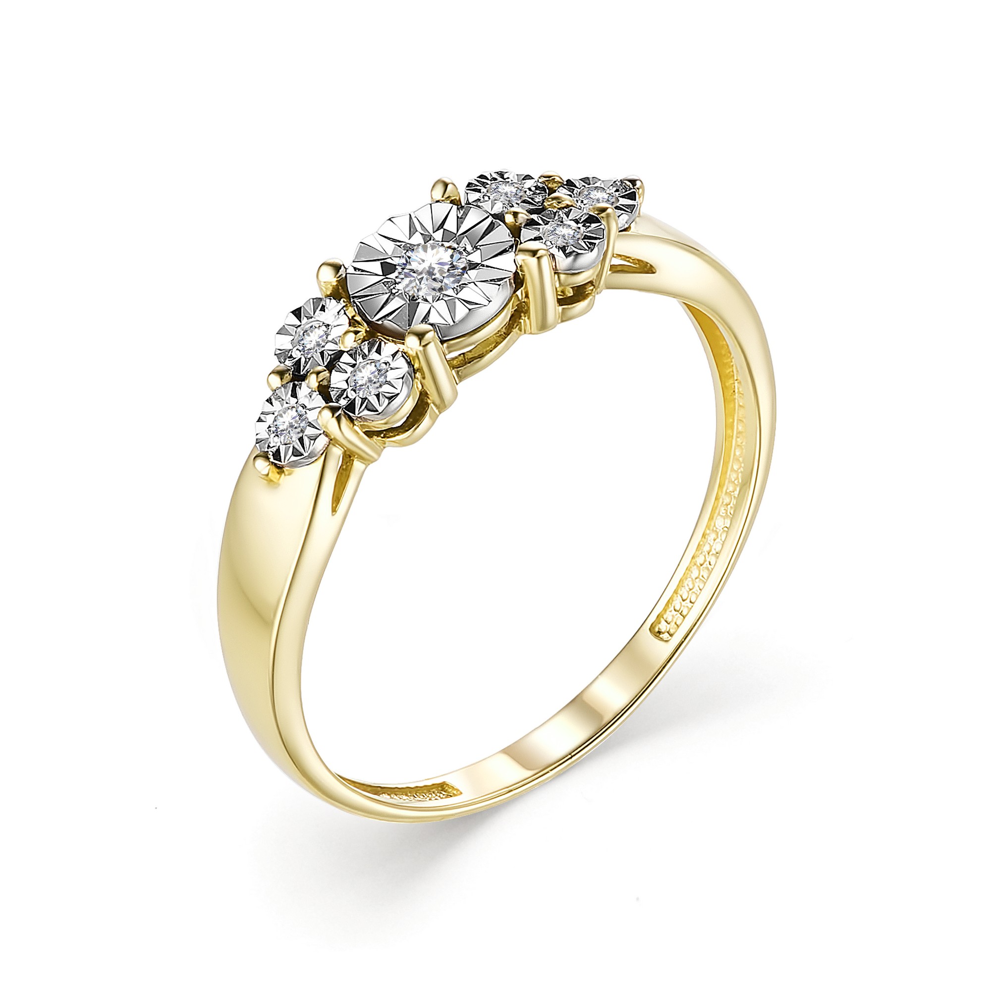 Кольцо, бриллиант, 13254-300