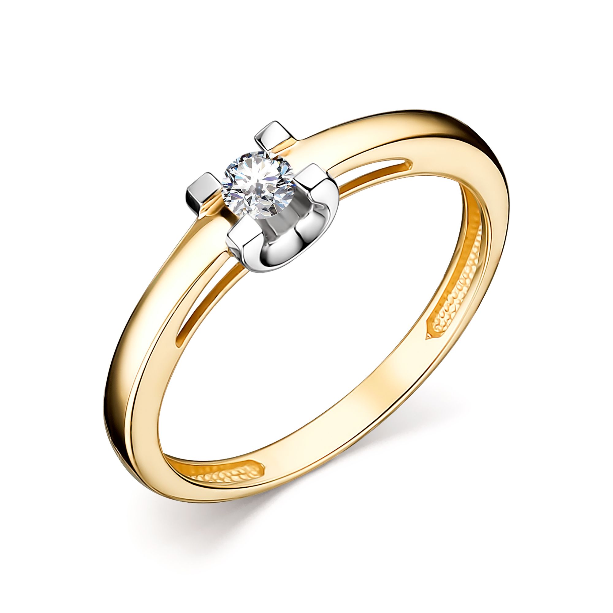Кольцо, бриллиант, 14296-300