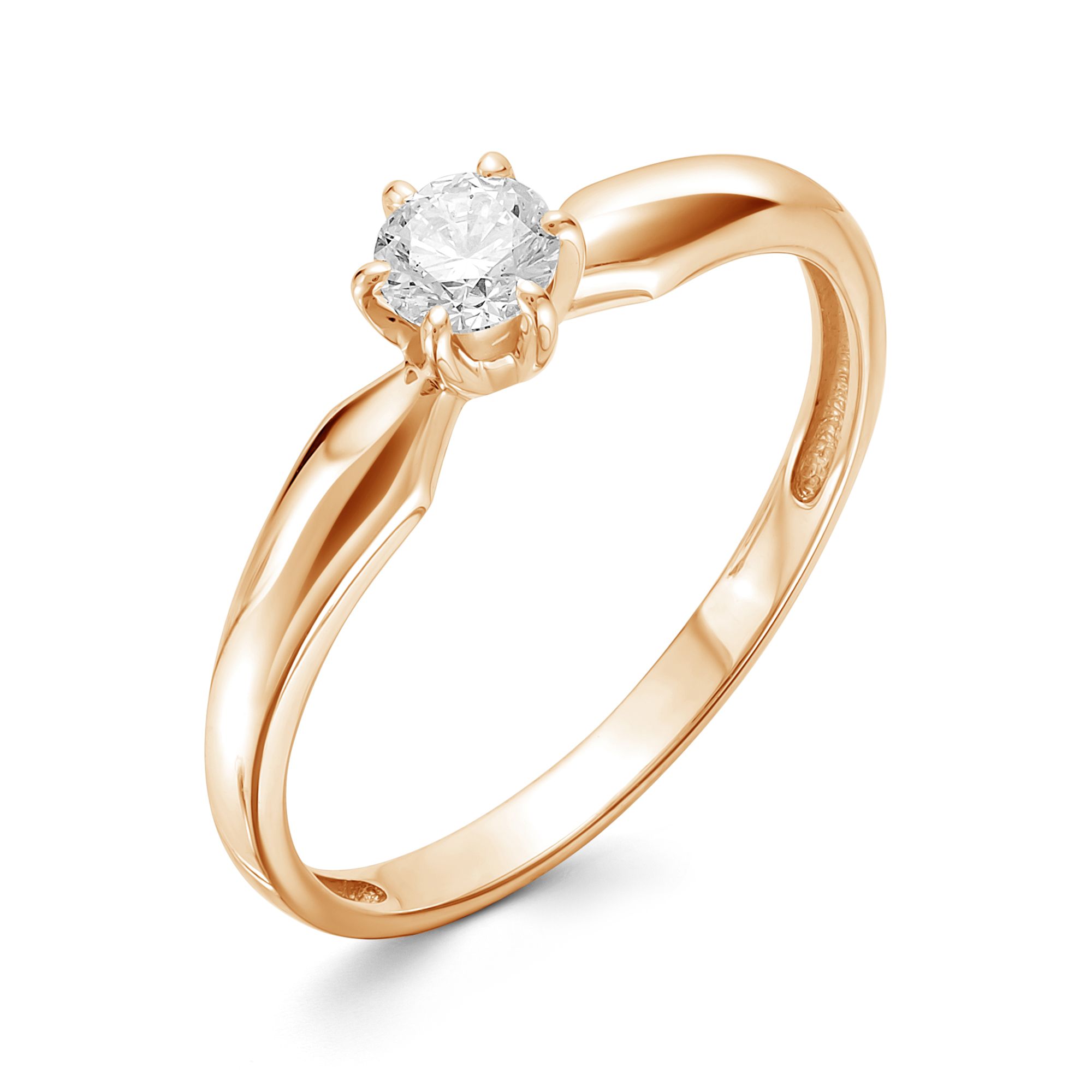 Кольцо, бриллиант, 12684-100