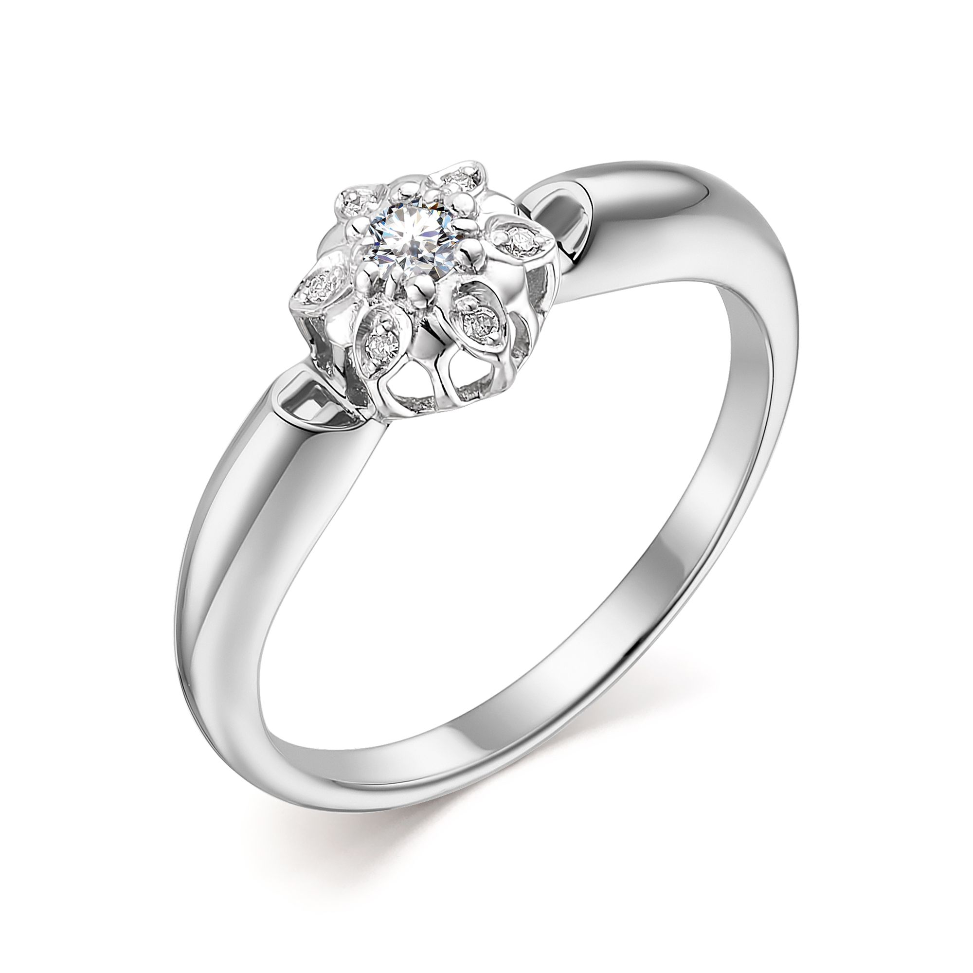 Кольцо, бриллиант, 13663-200