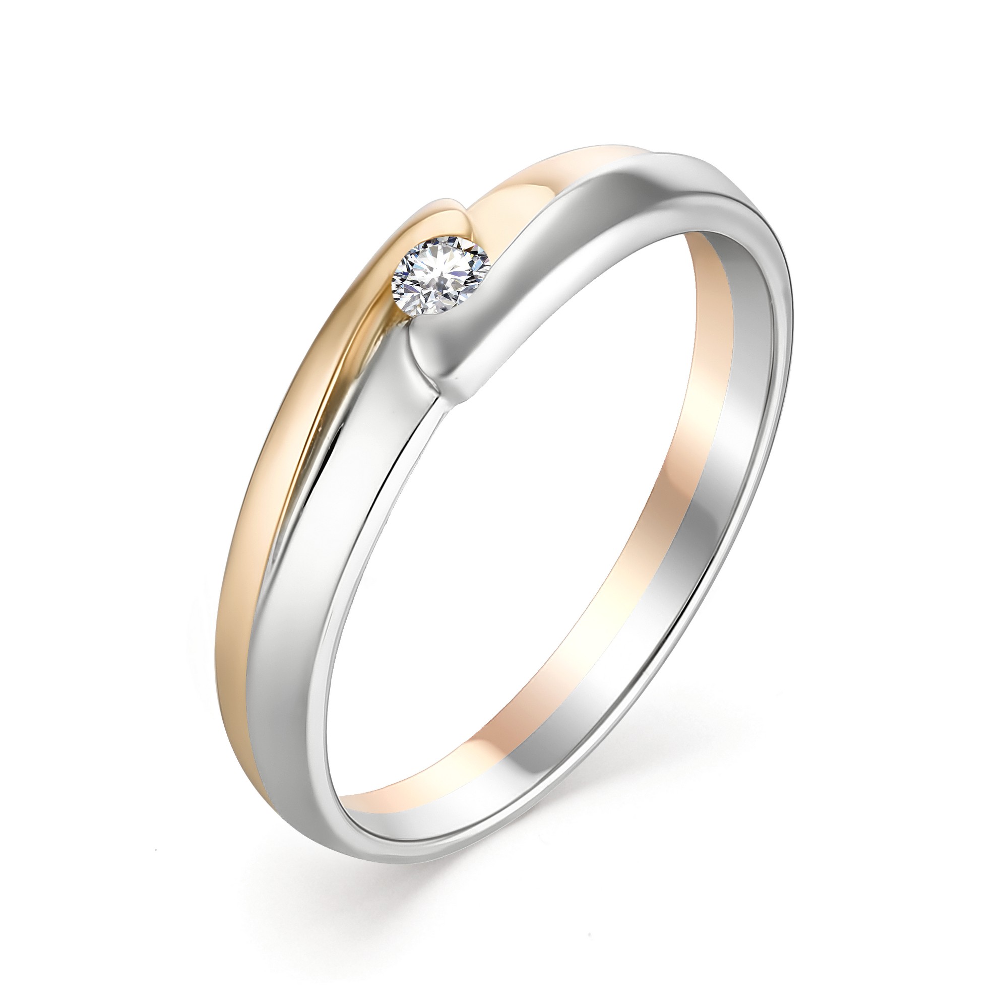 Кольцо, бриллиант, 12886-100