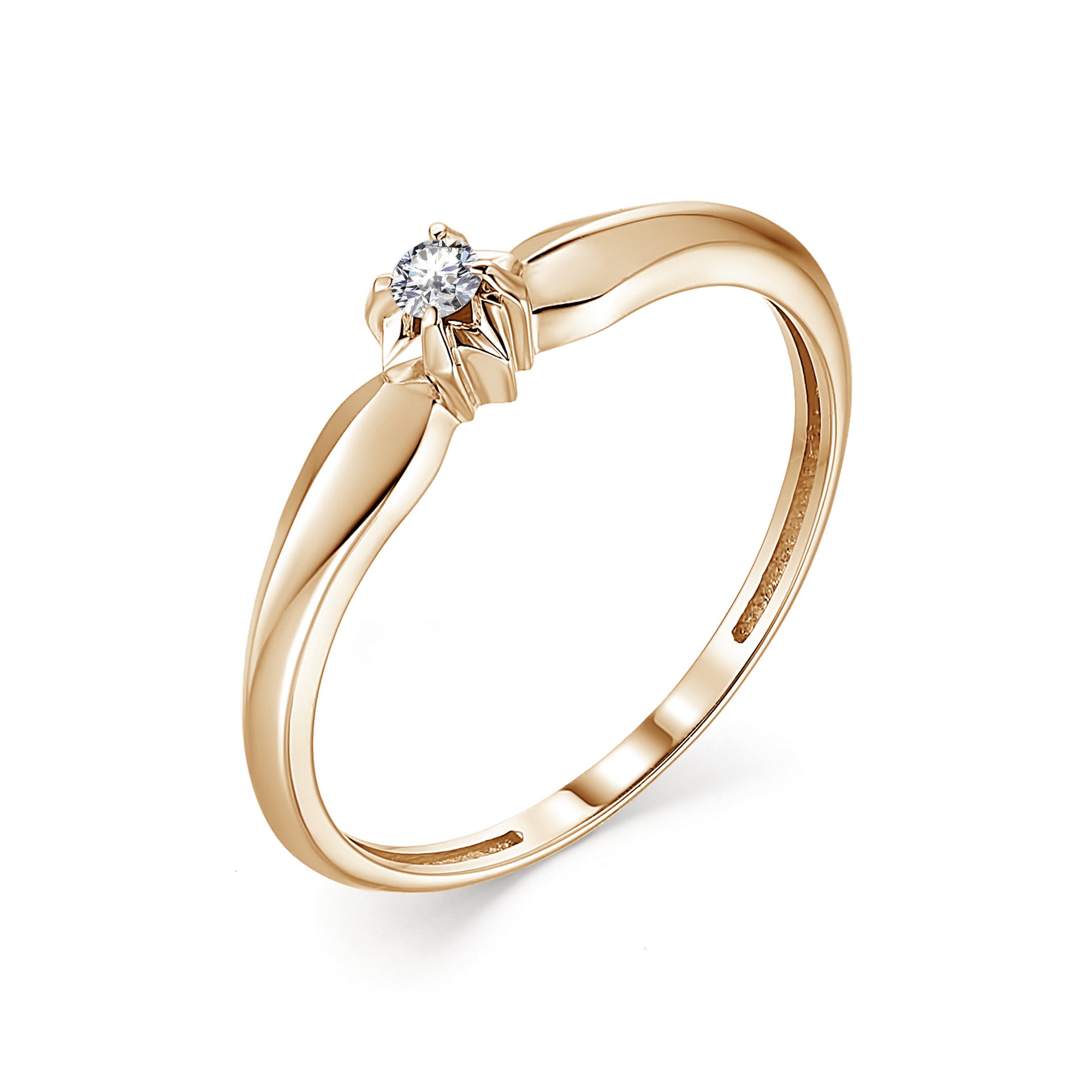 Кольцо, бриллиант, 13214-100