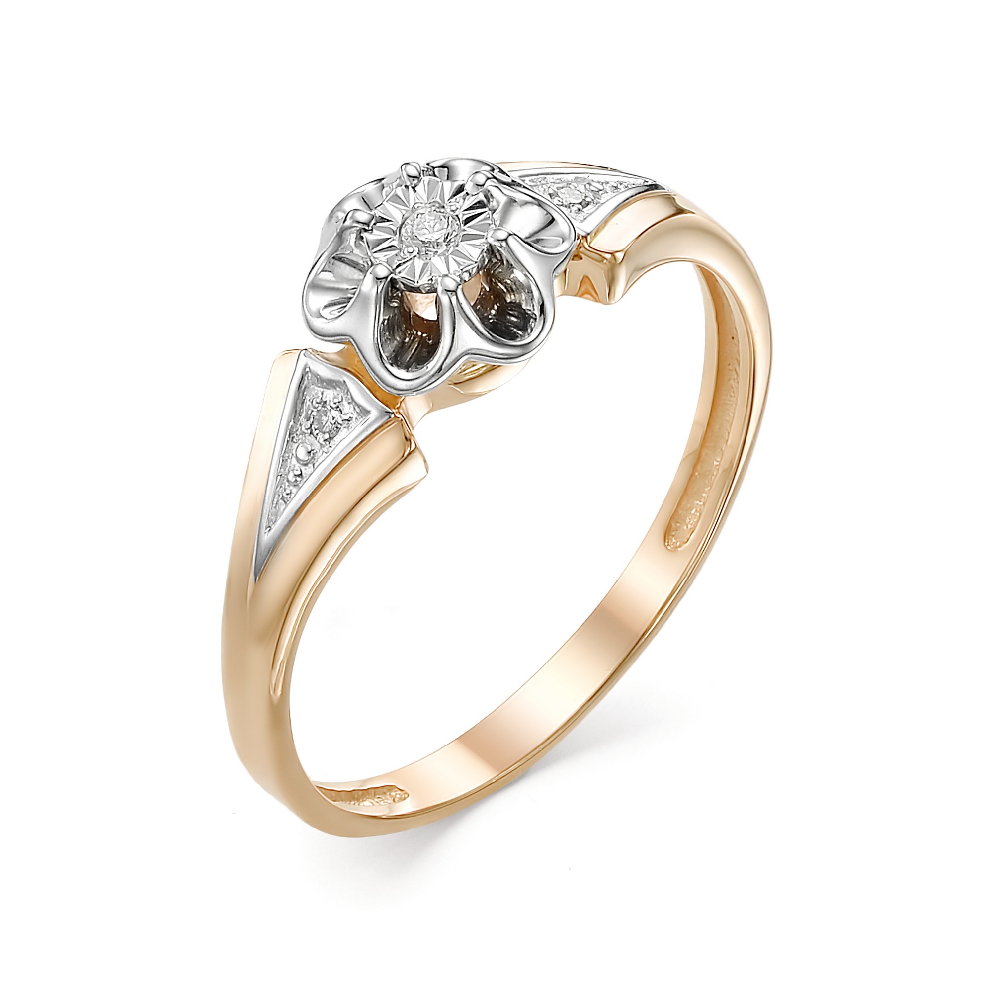 Кольцо, бриллиант, 12560-100