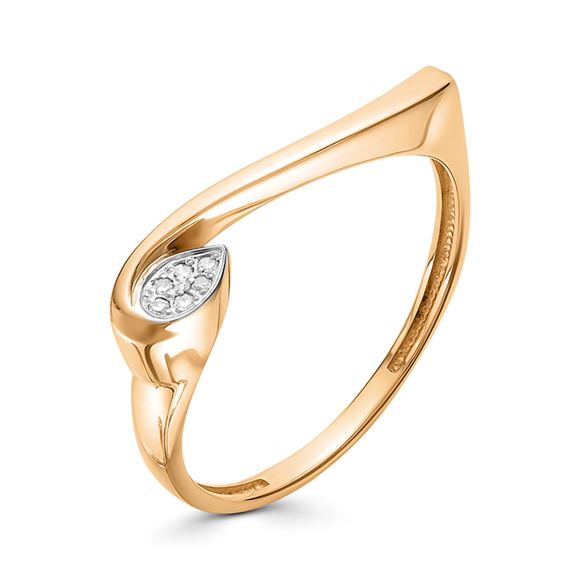 Кольцо, бриллиант, 12738-100