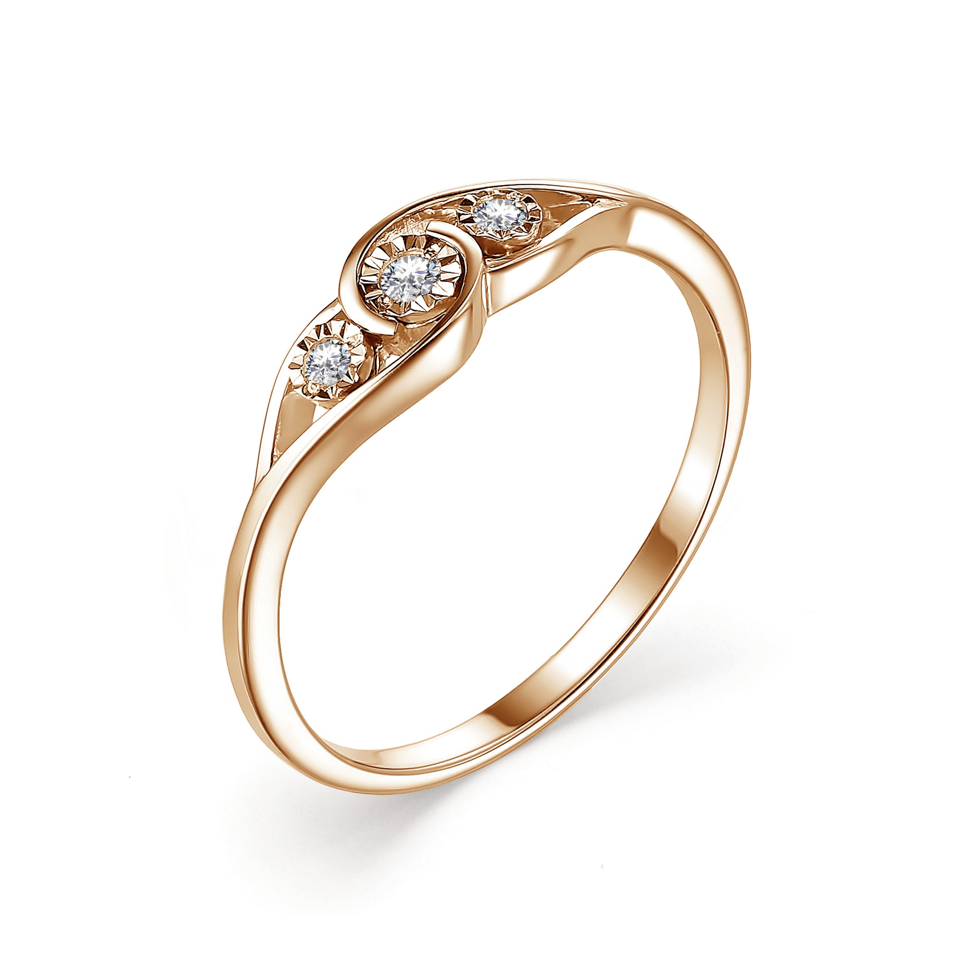 Кольцо, бриллиант, 13260-100