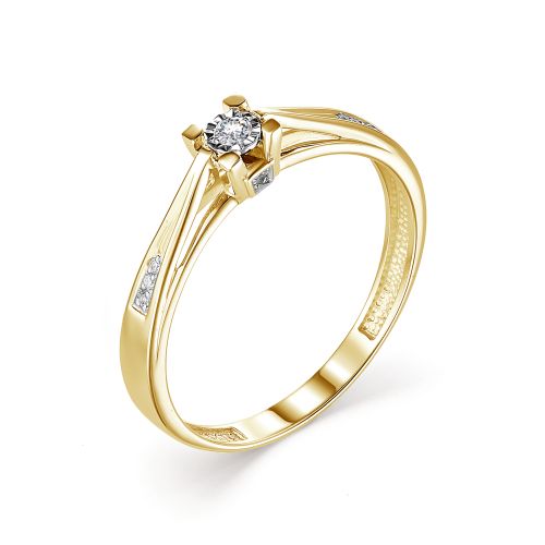 Кольцо, бриллиант, 13218-300
