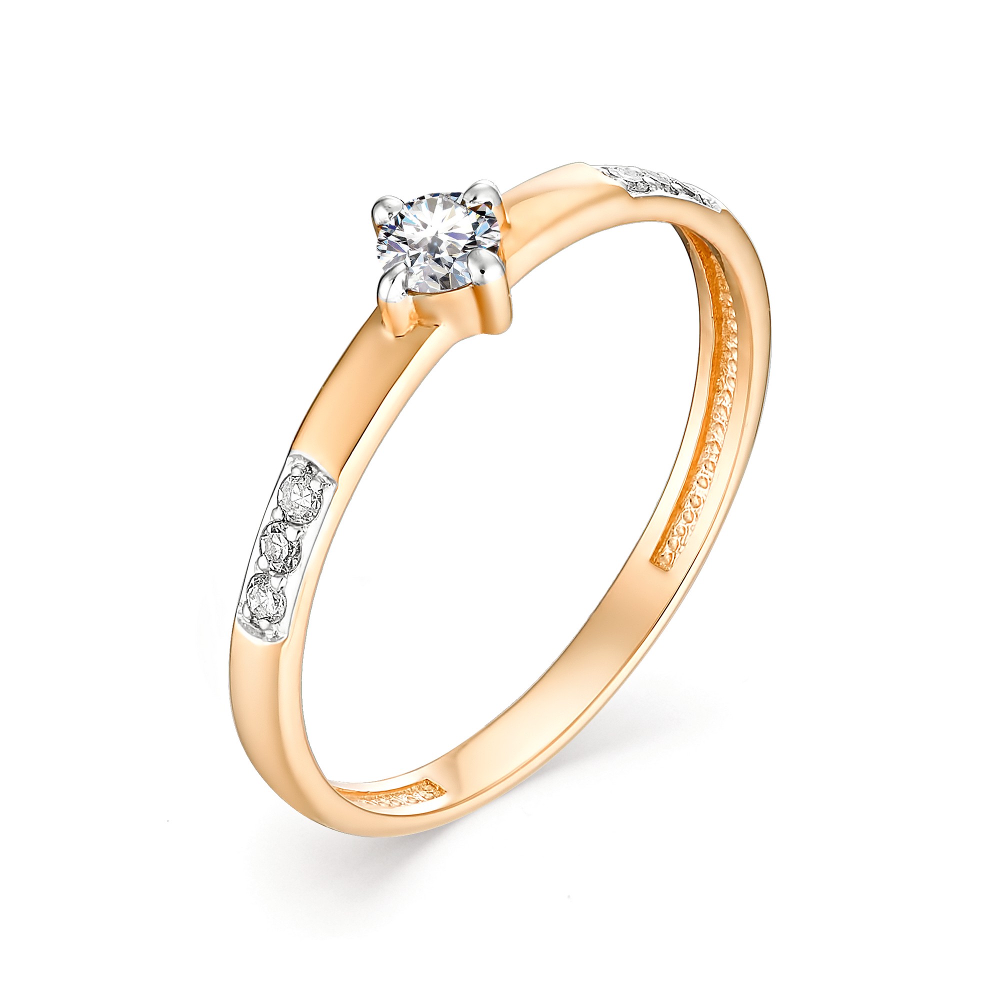 Кольцо, бриллиант, 12996-100