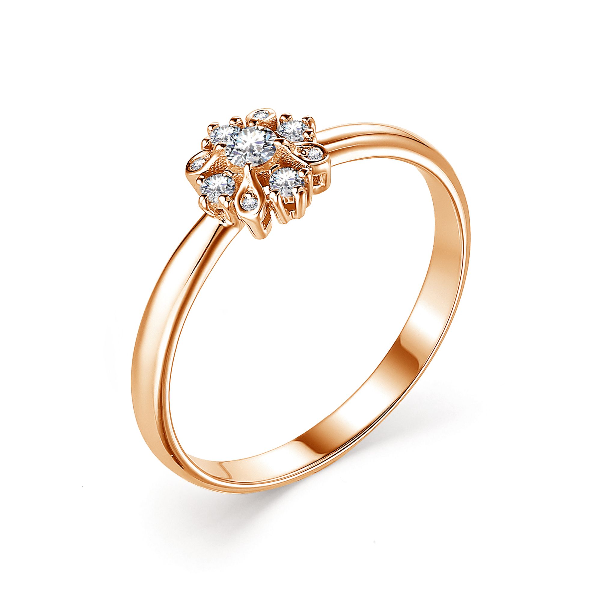 Кольцо, бриллиант, 13376-100