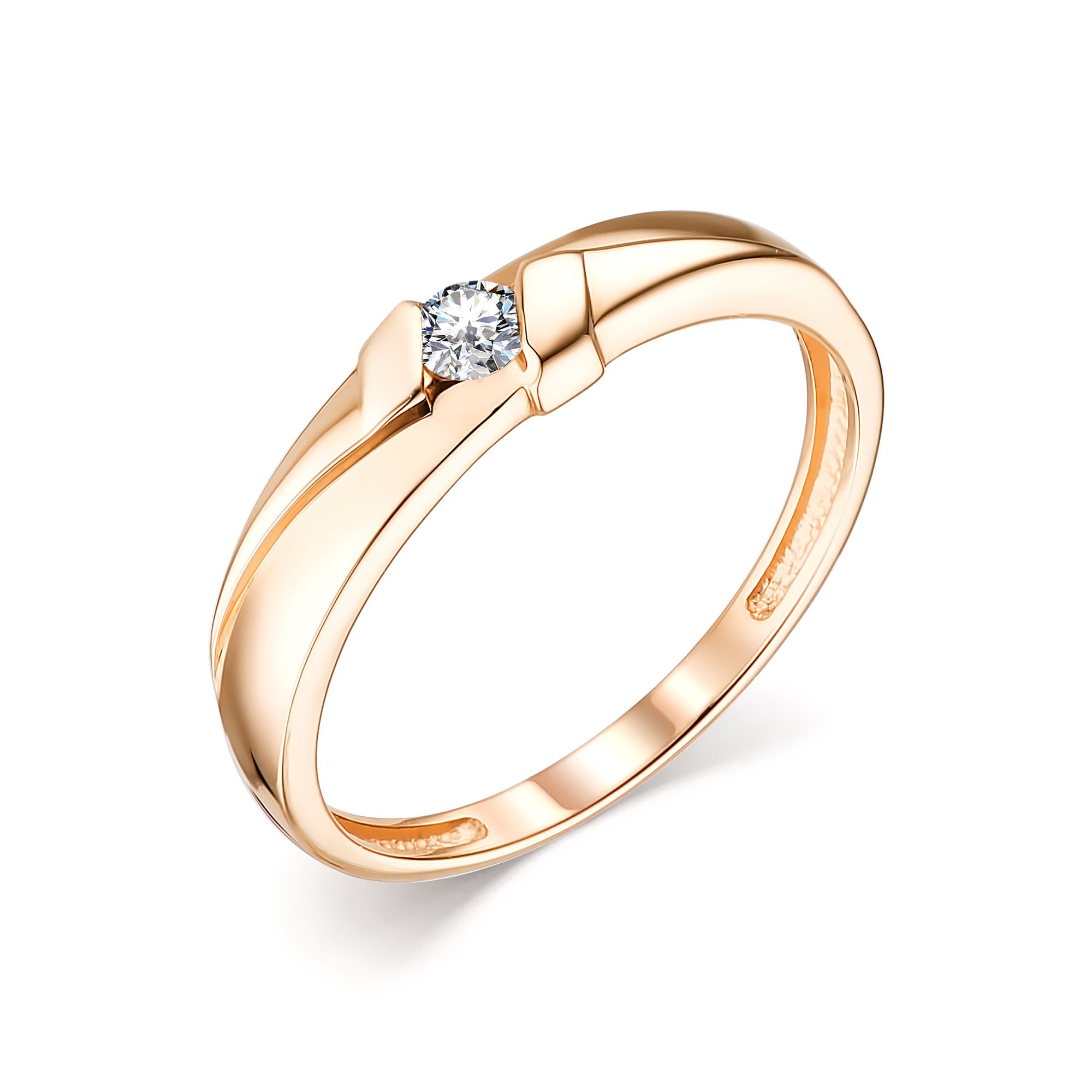 Кольцо, бриллиант, 13778-100