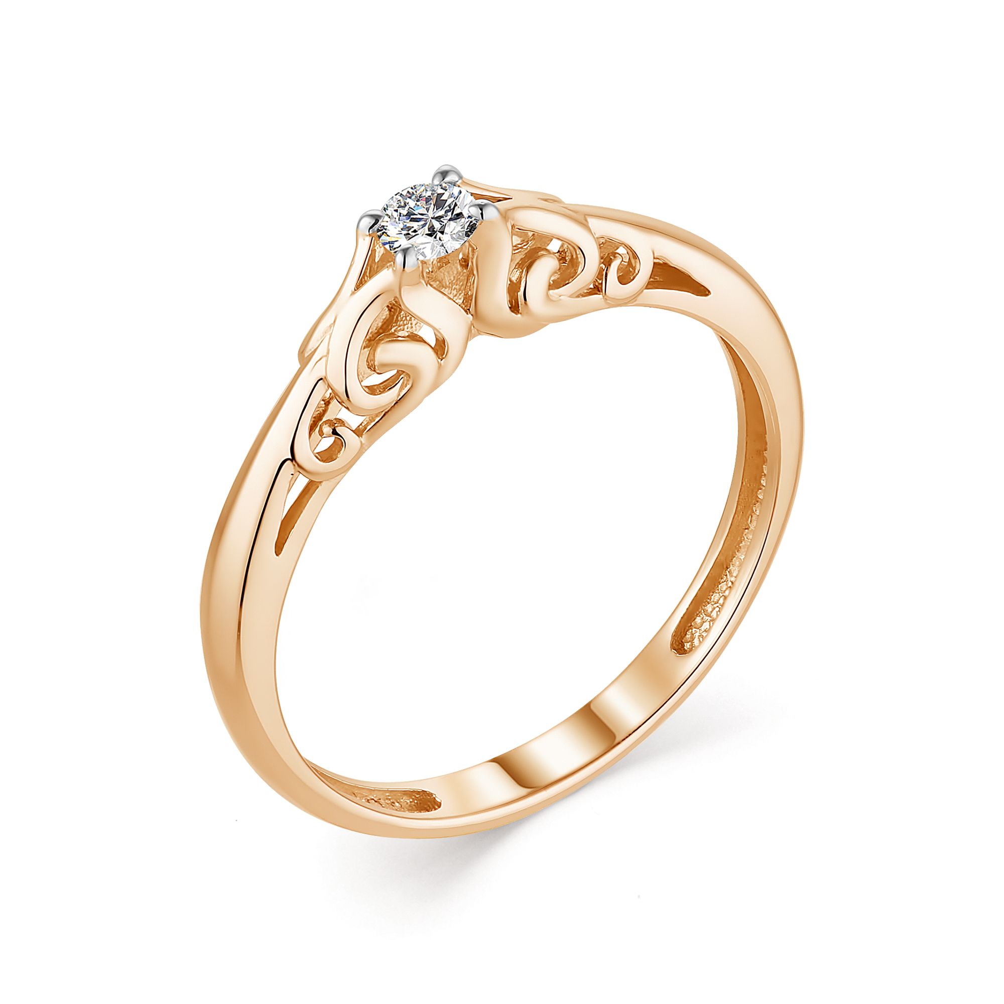 Кольцо, бриллиант, 13342-100