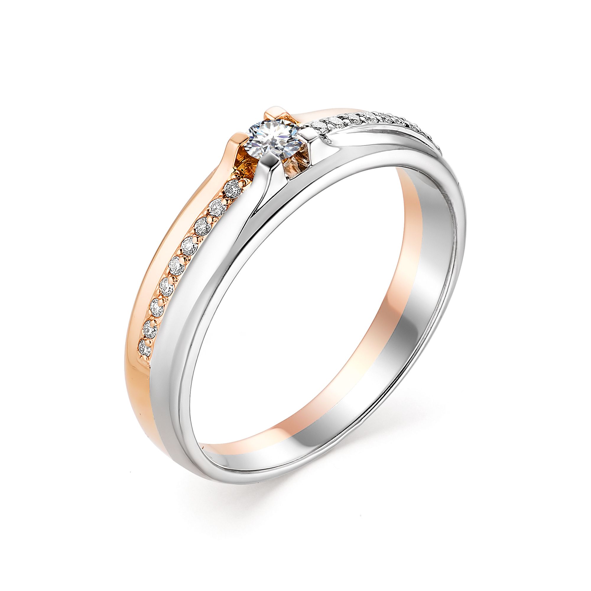 Кольцо, бриллиант, 12887-100