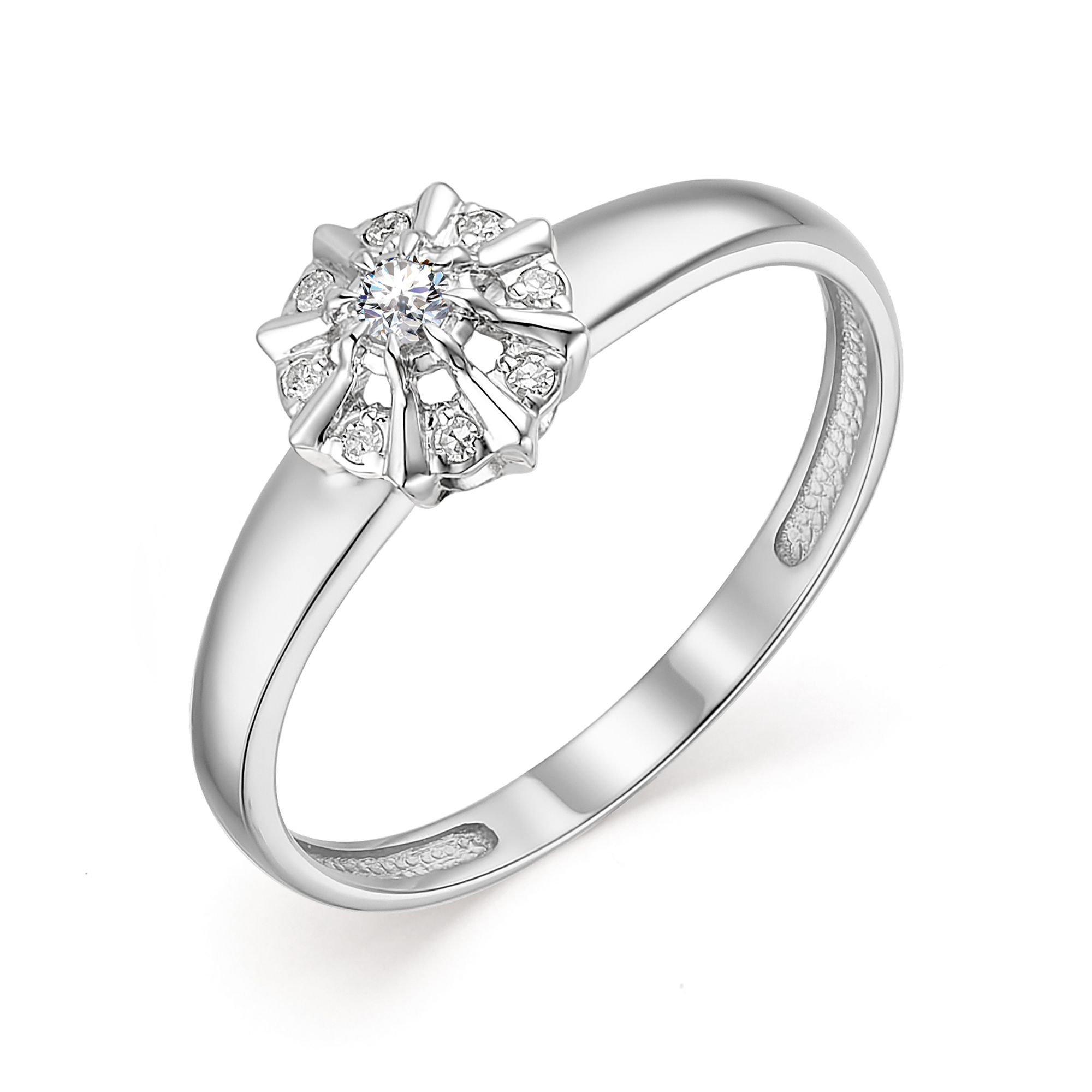 Кольцо, бриллиант, 13608-200