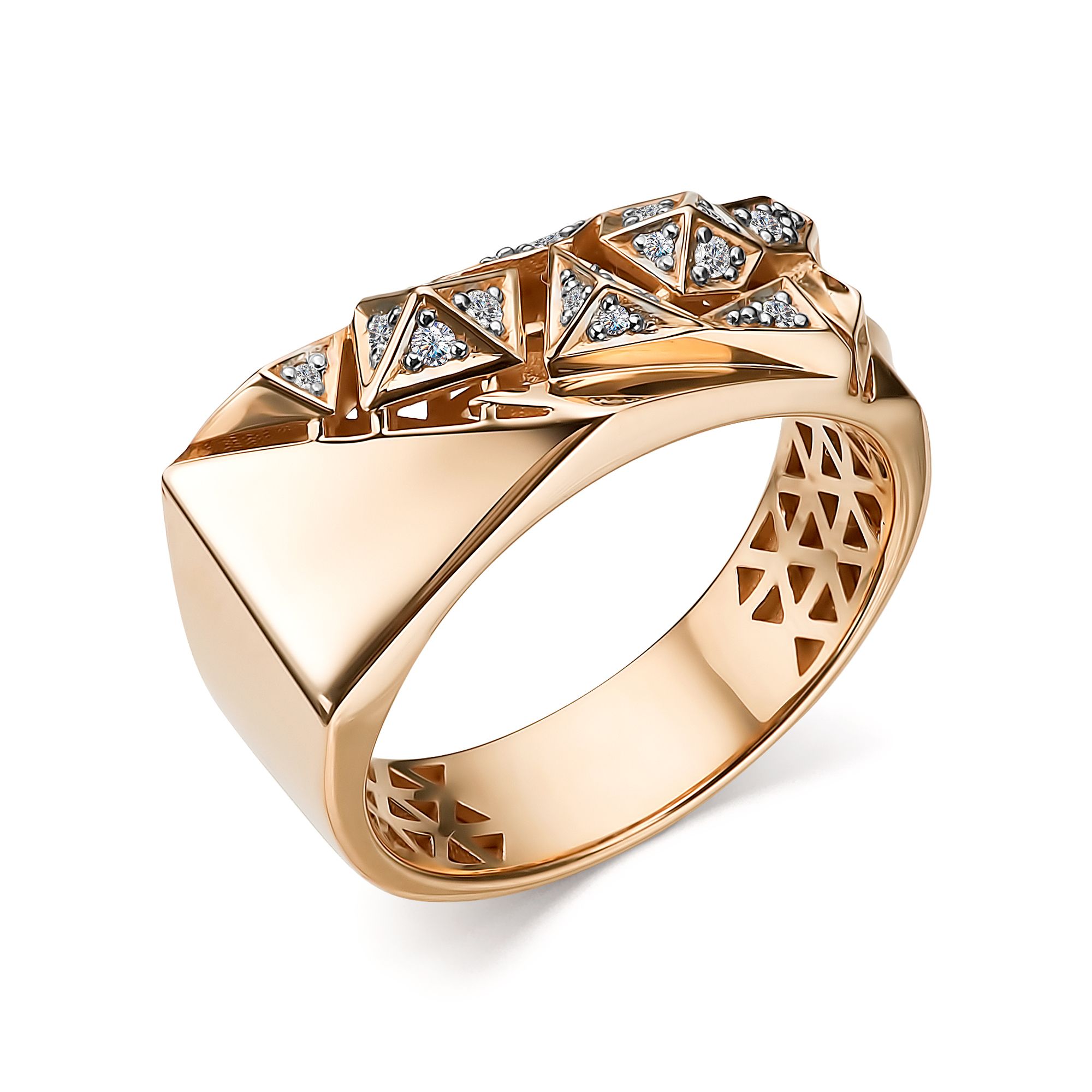 Кольцо, бриллиант, 14462-100