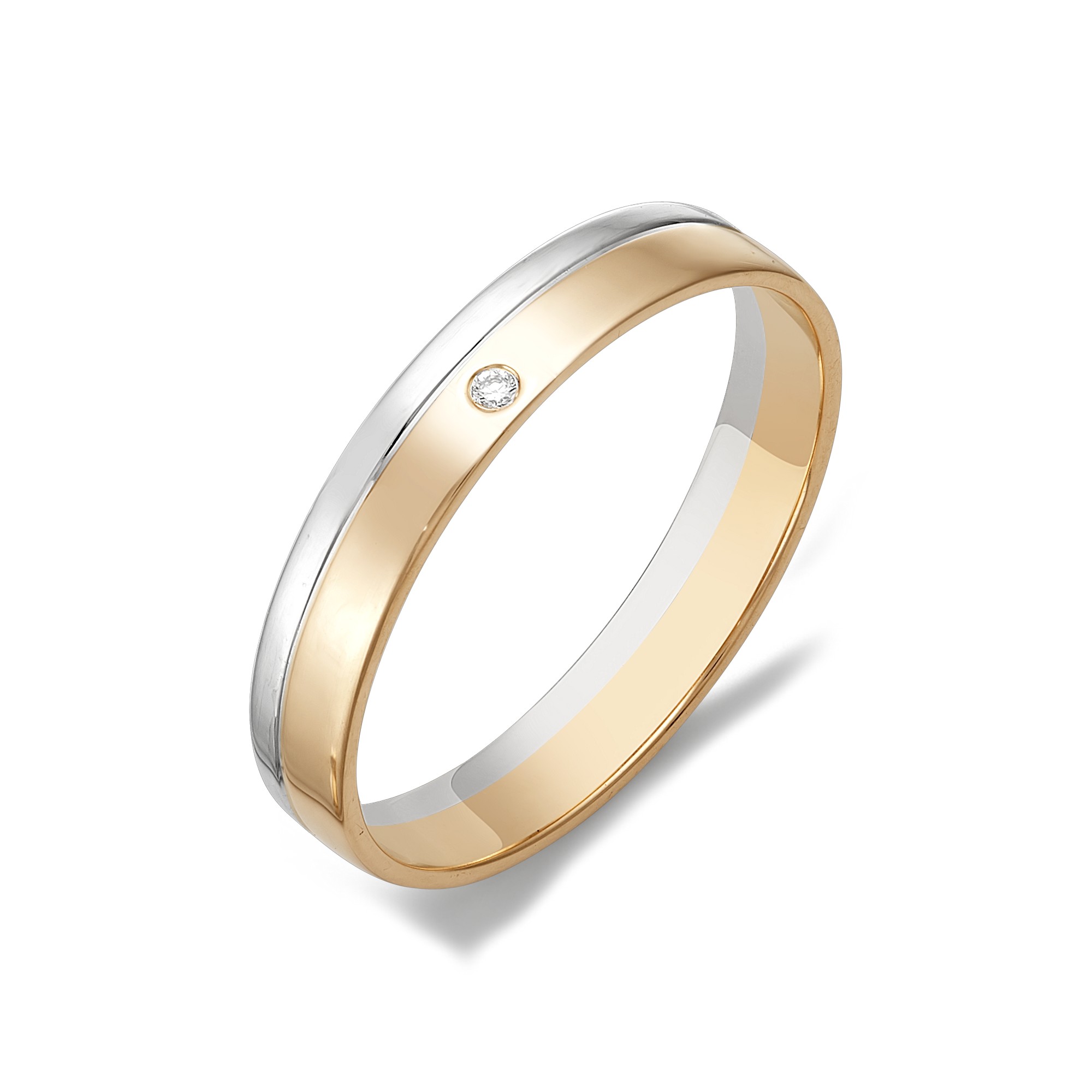 Кольцо, бриллиант, 12370-100