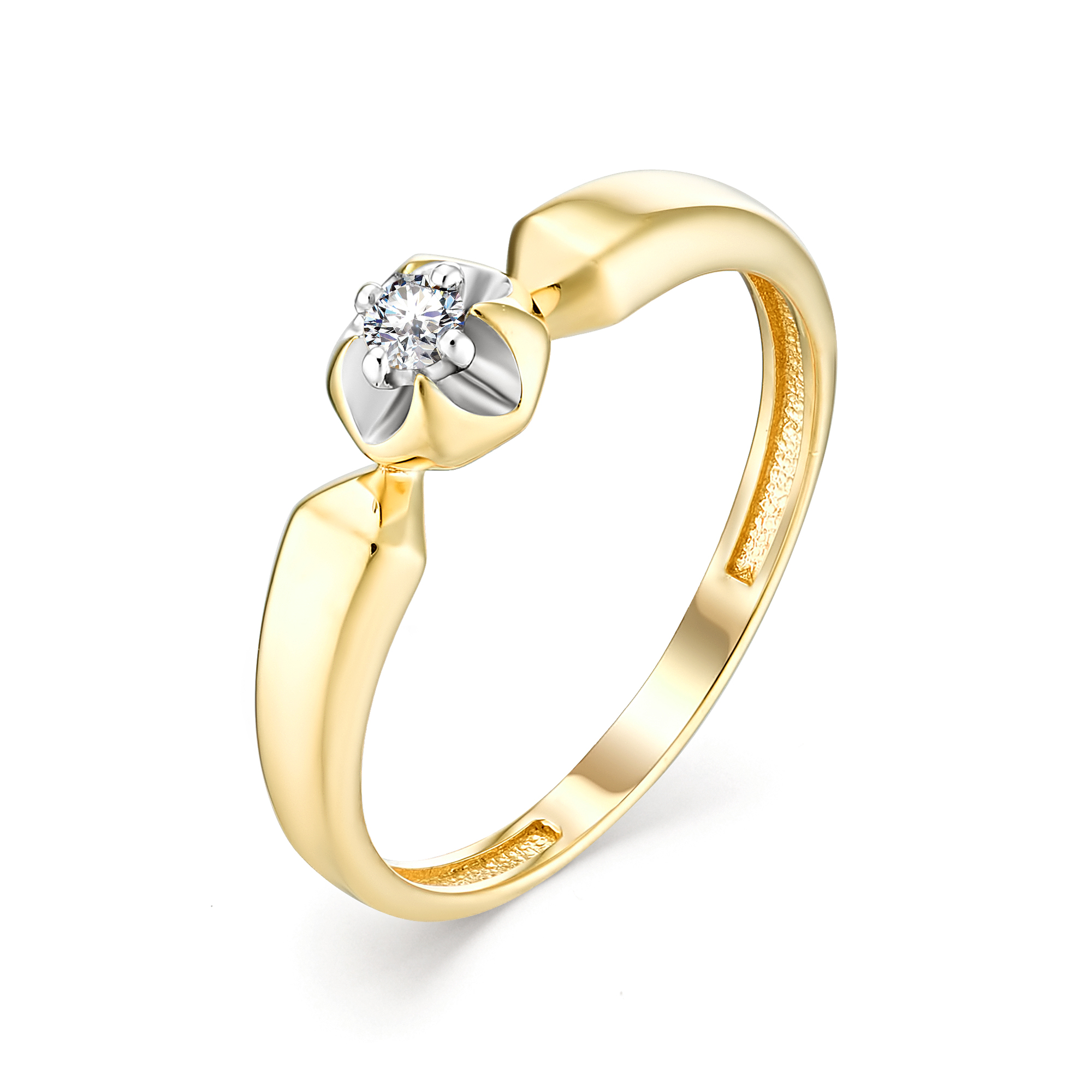 Кольцо, бриллиант, 12991-300