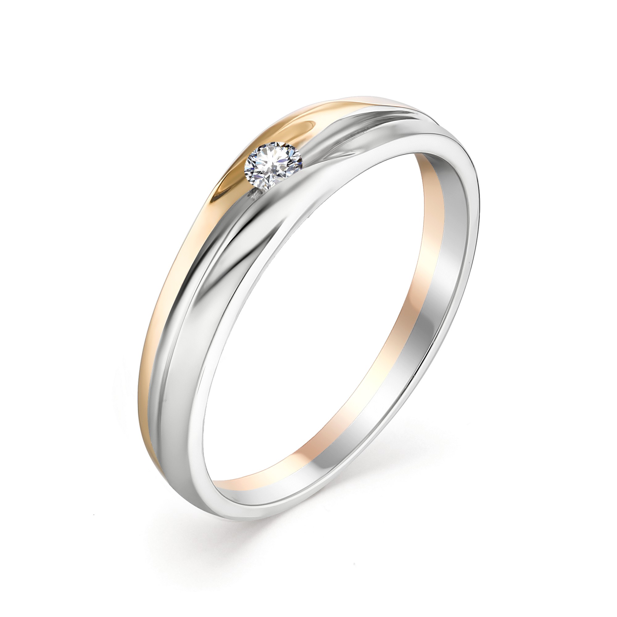 Кольцо, бриллиант, 12891-100