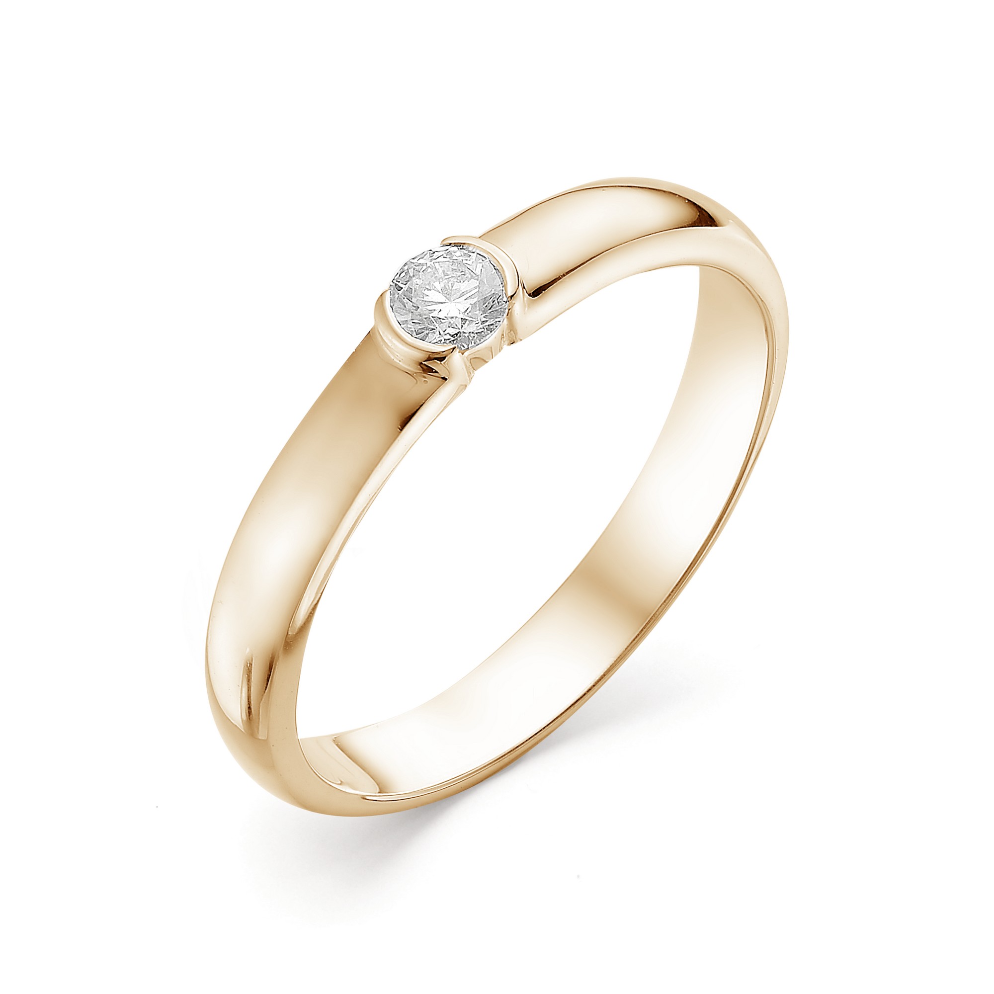 Кольцо, бриллиант, 12411-100