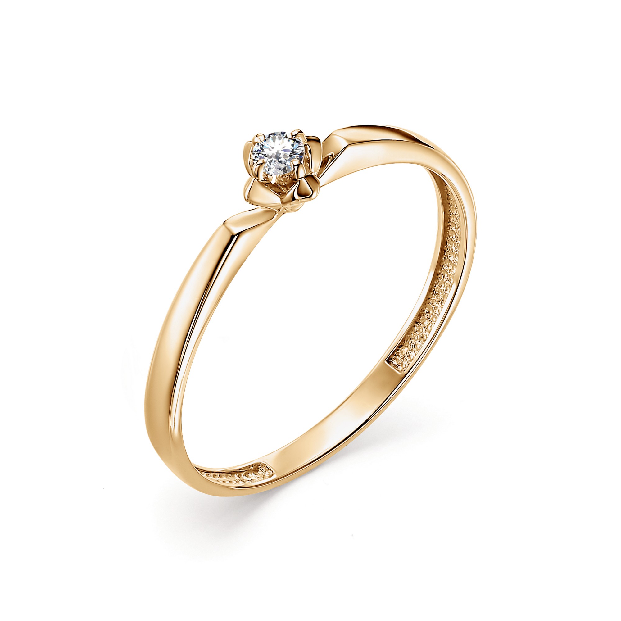 Кольцо, бриллиант, 12804-100