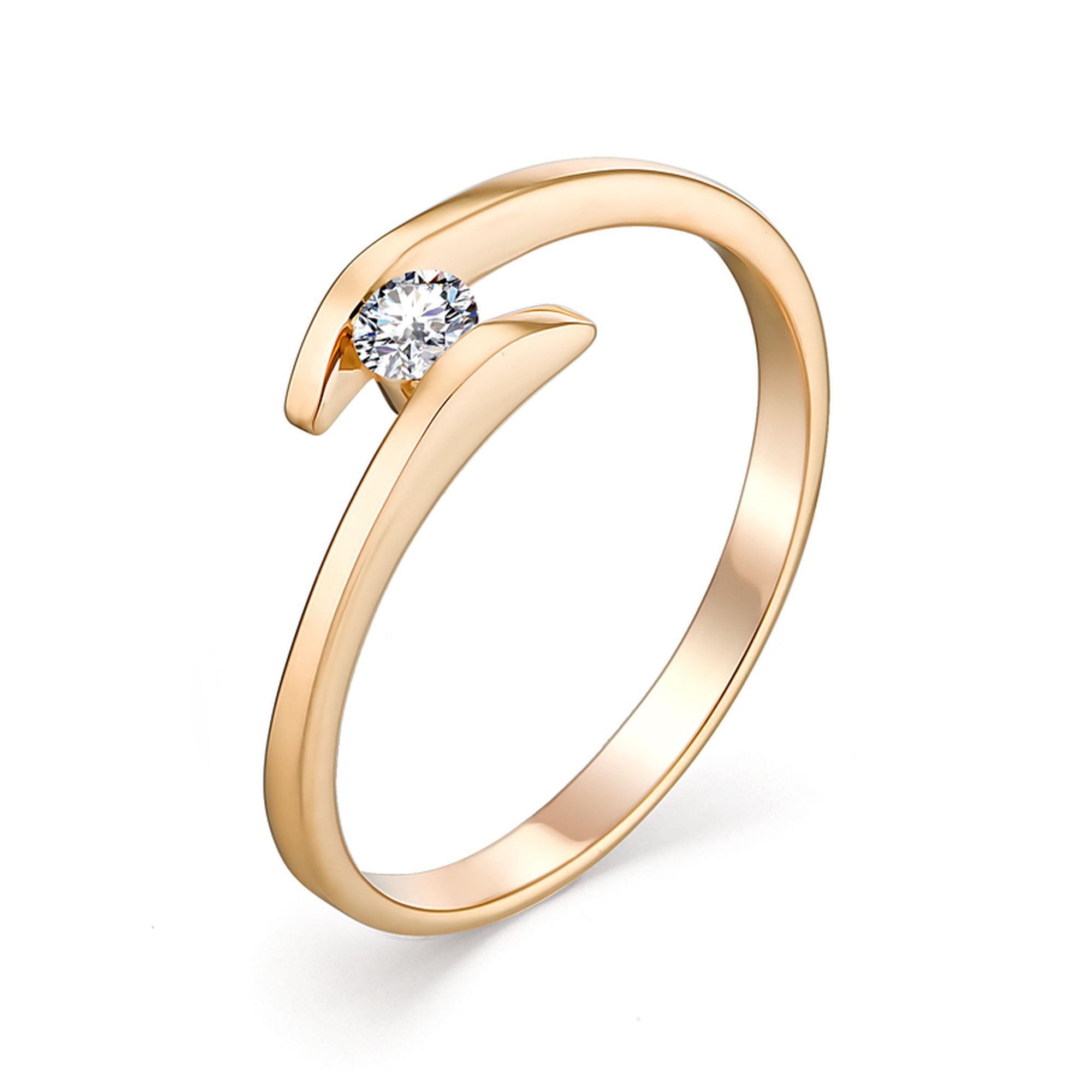Кольцо, бриллиант, 13046-100