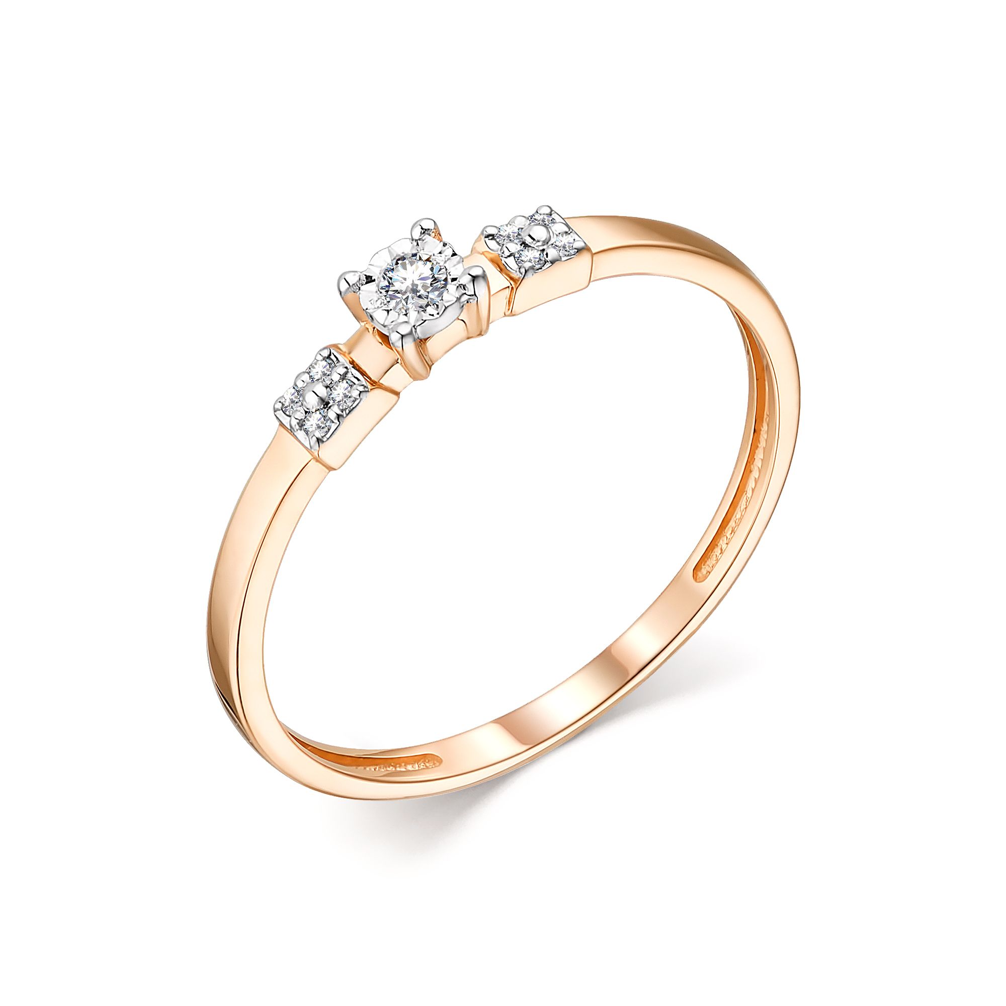 Кольцо, бриллиант, 13797-100