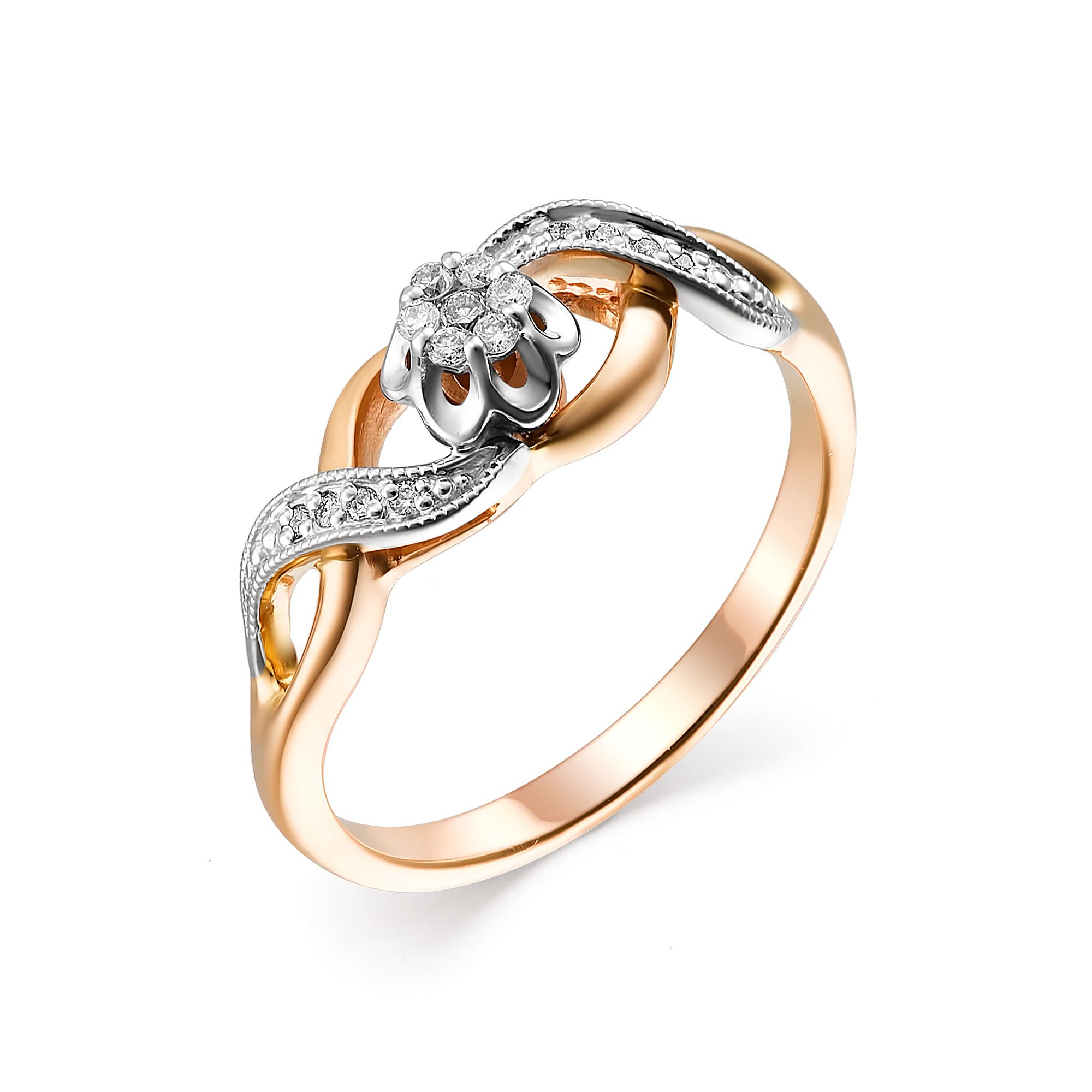 Кольцо, бриллиант, 11110-100