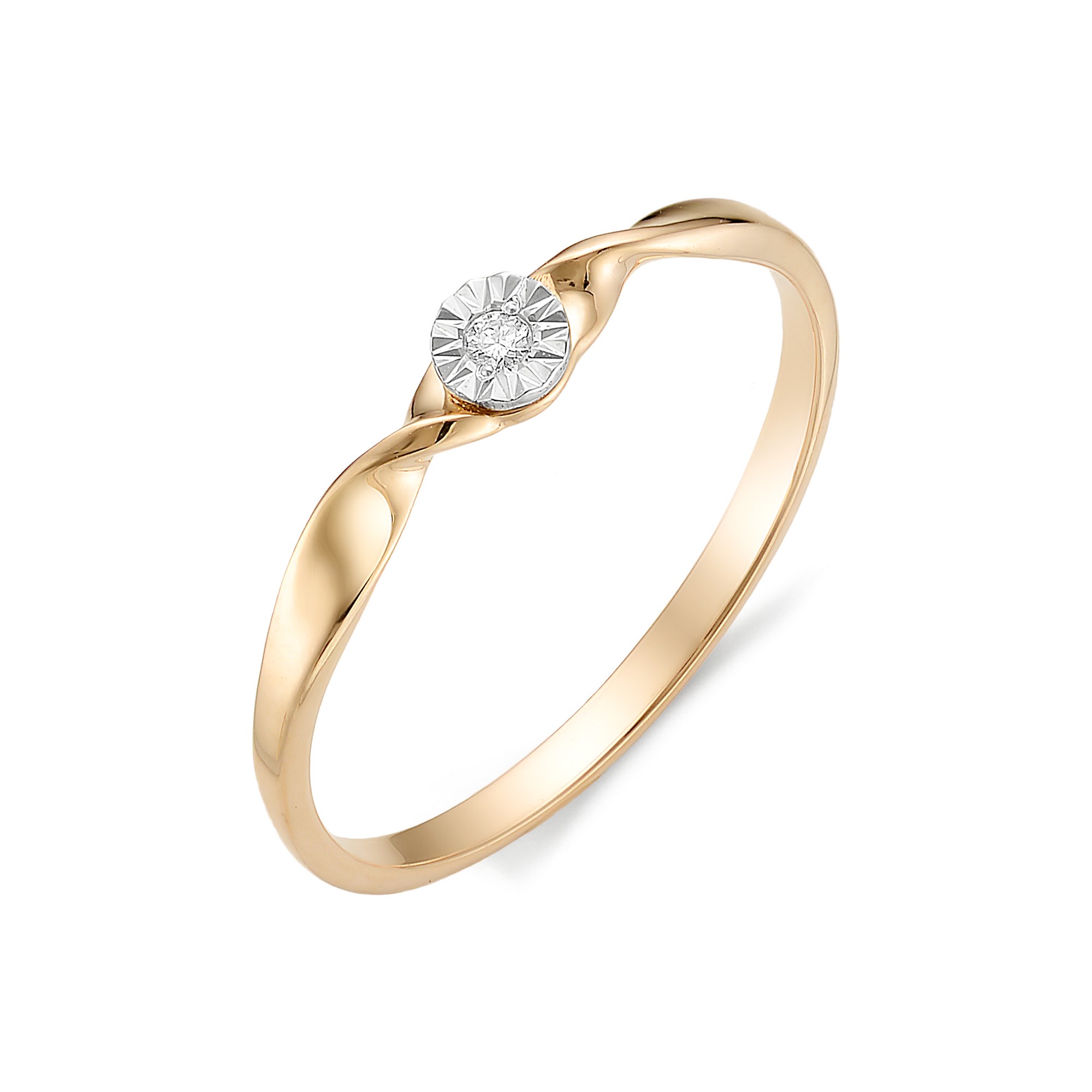 Кольцо, бриллиант, 11966-100