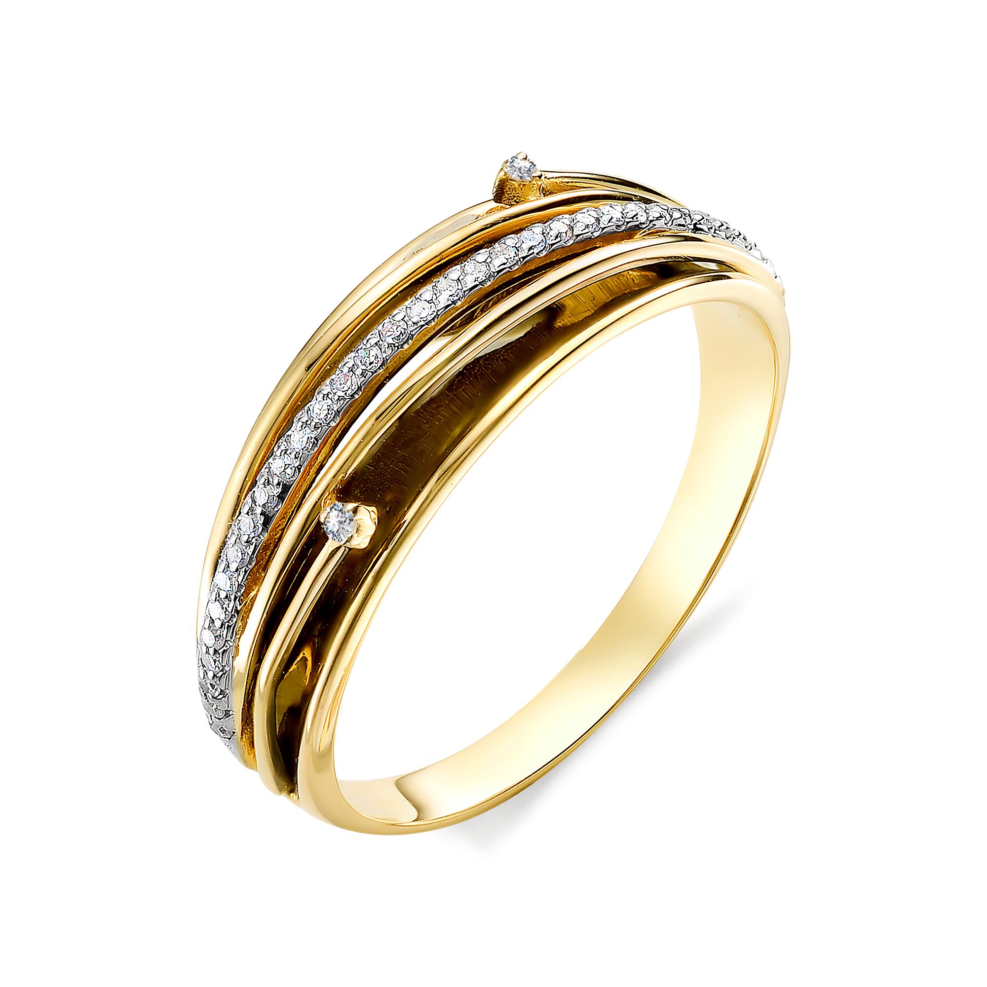 Кольцо, бриллиант, 12337-300