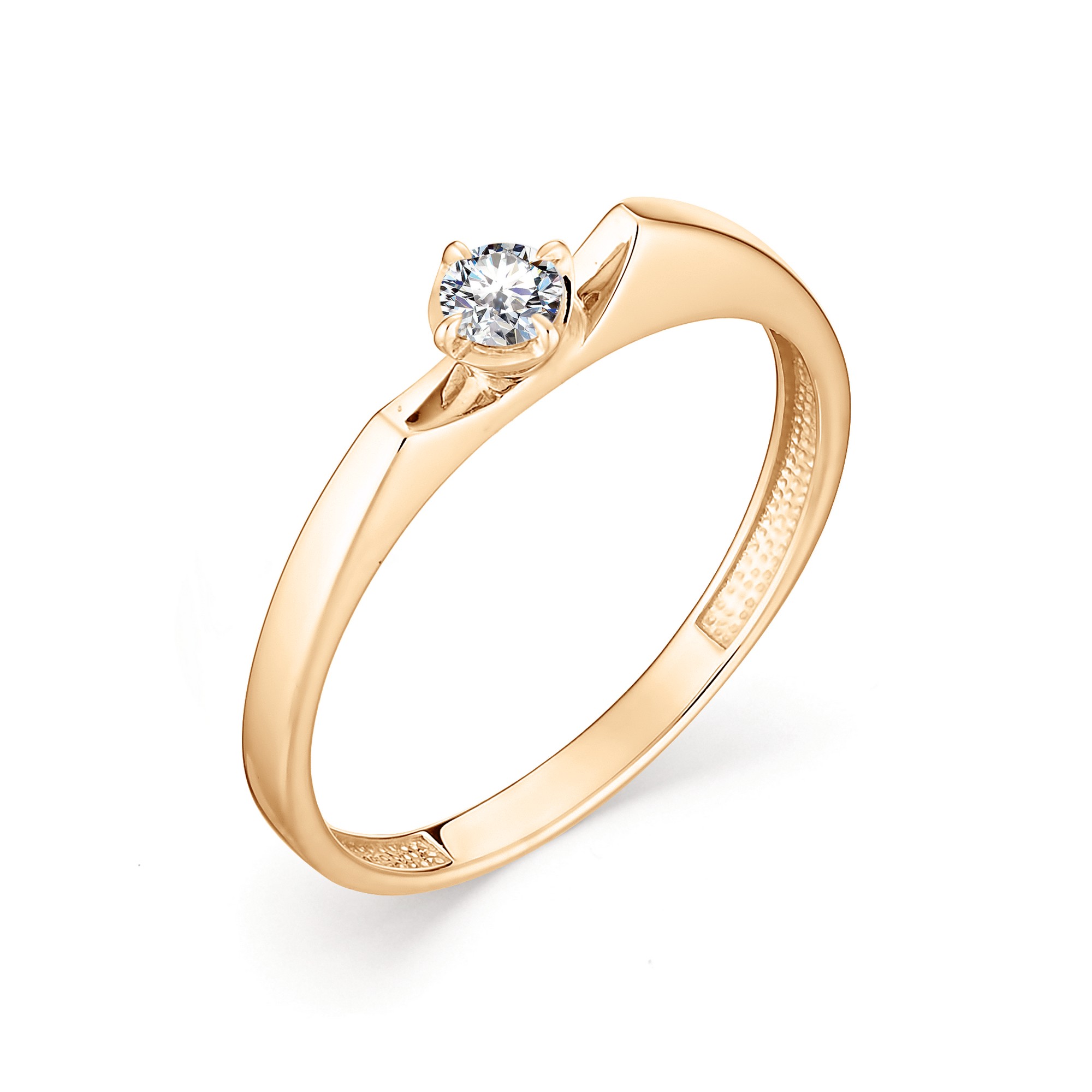 Кольцо, бриллиант, 12871-100