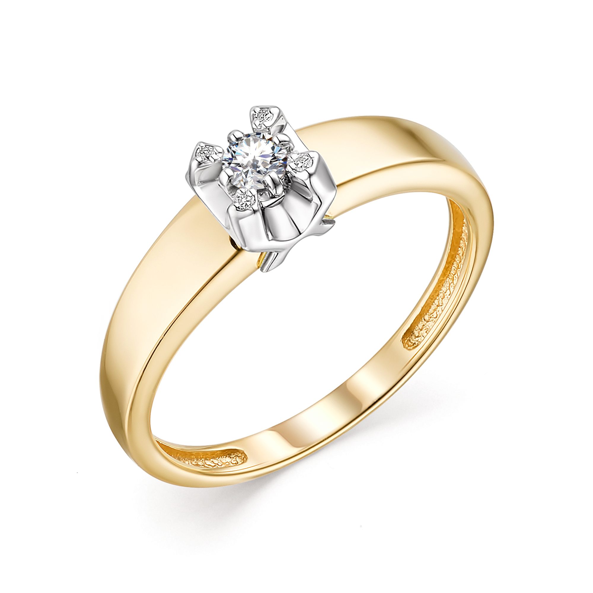 Кольцо, бриллиант, 13665-300