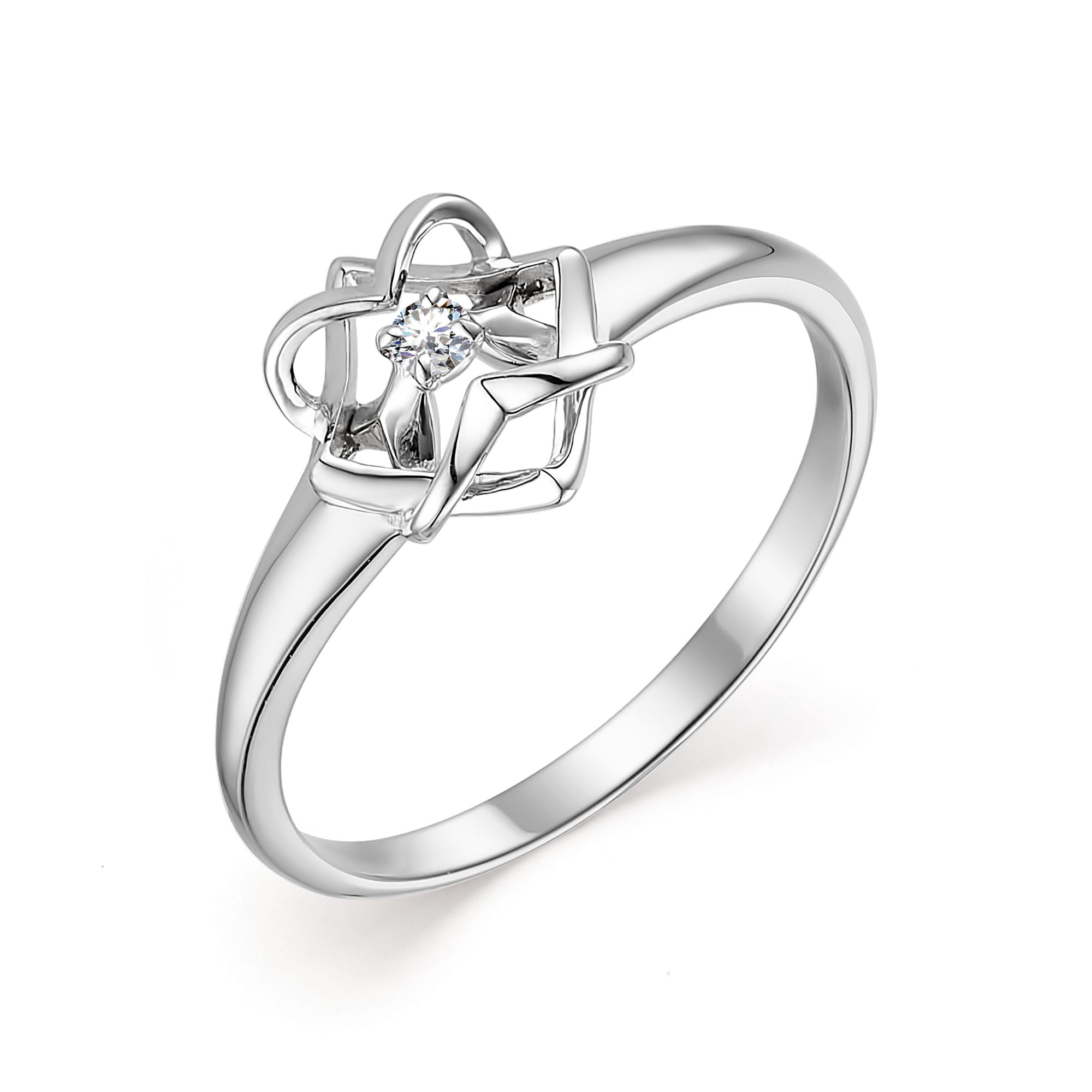Кольцо, бриллиант, 13558-200