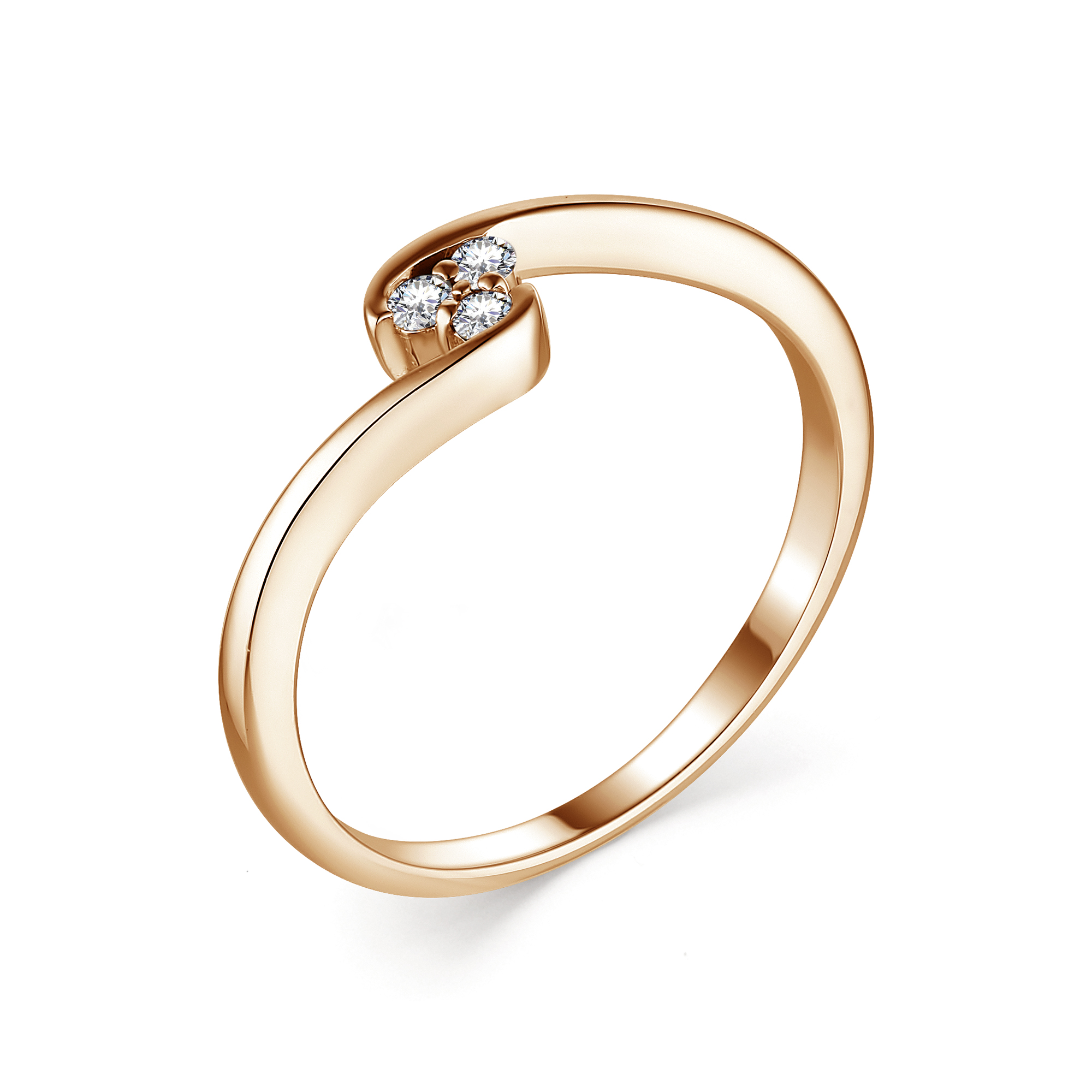 Кольцо, бриллиант, 13261-100