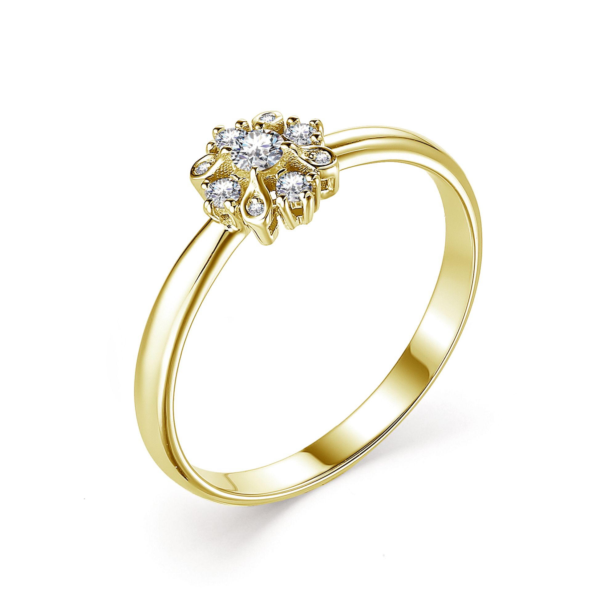 Кольцо, бриллиант, 13376-300