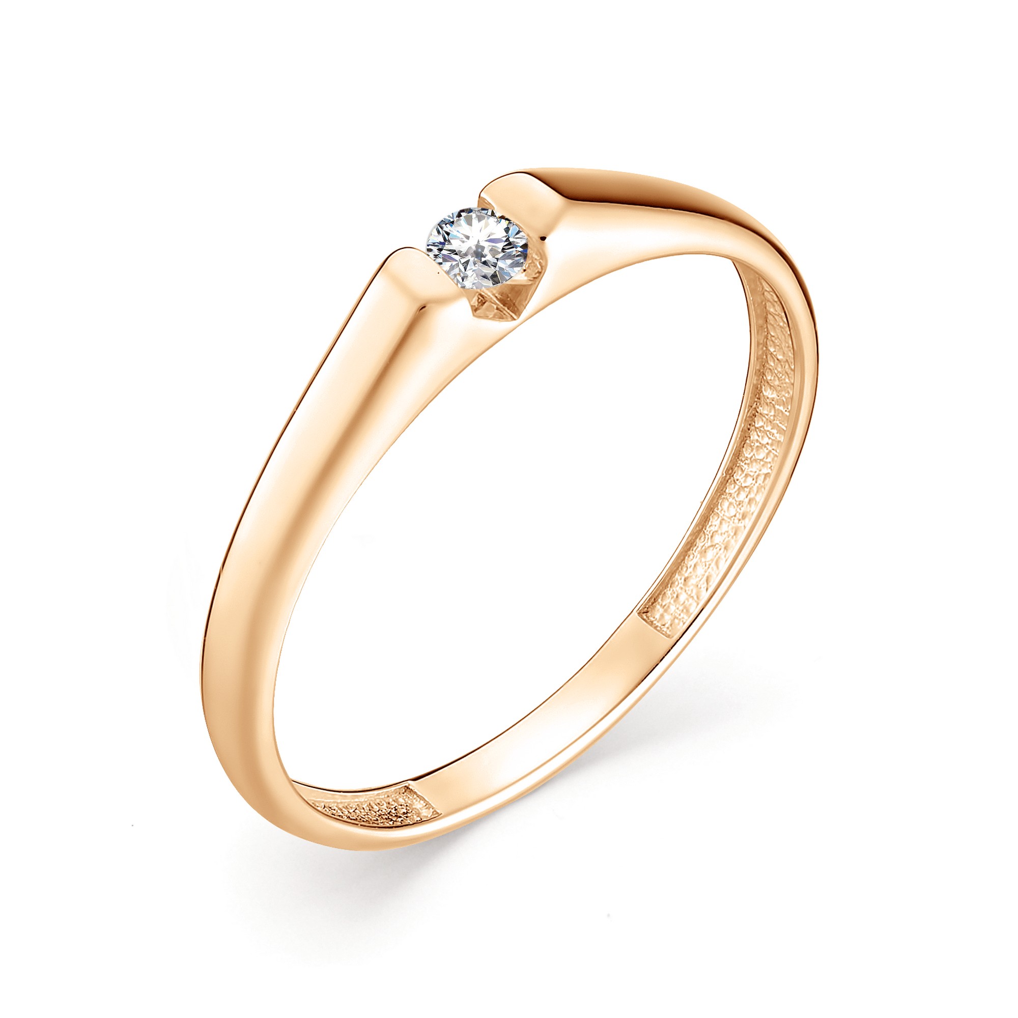 Кольцо, бриллиант, 12730-100