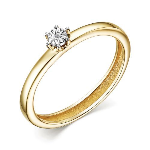 Кольцо, бриллиант, 15319-300