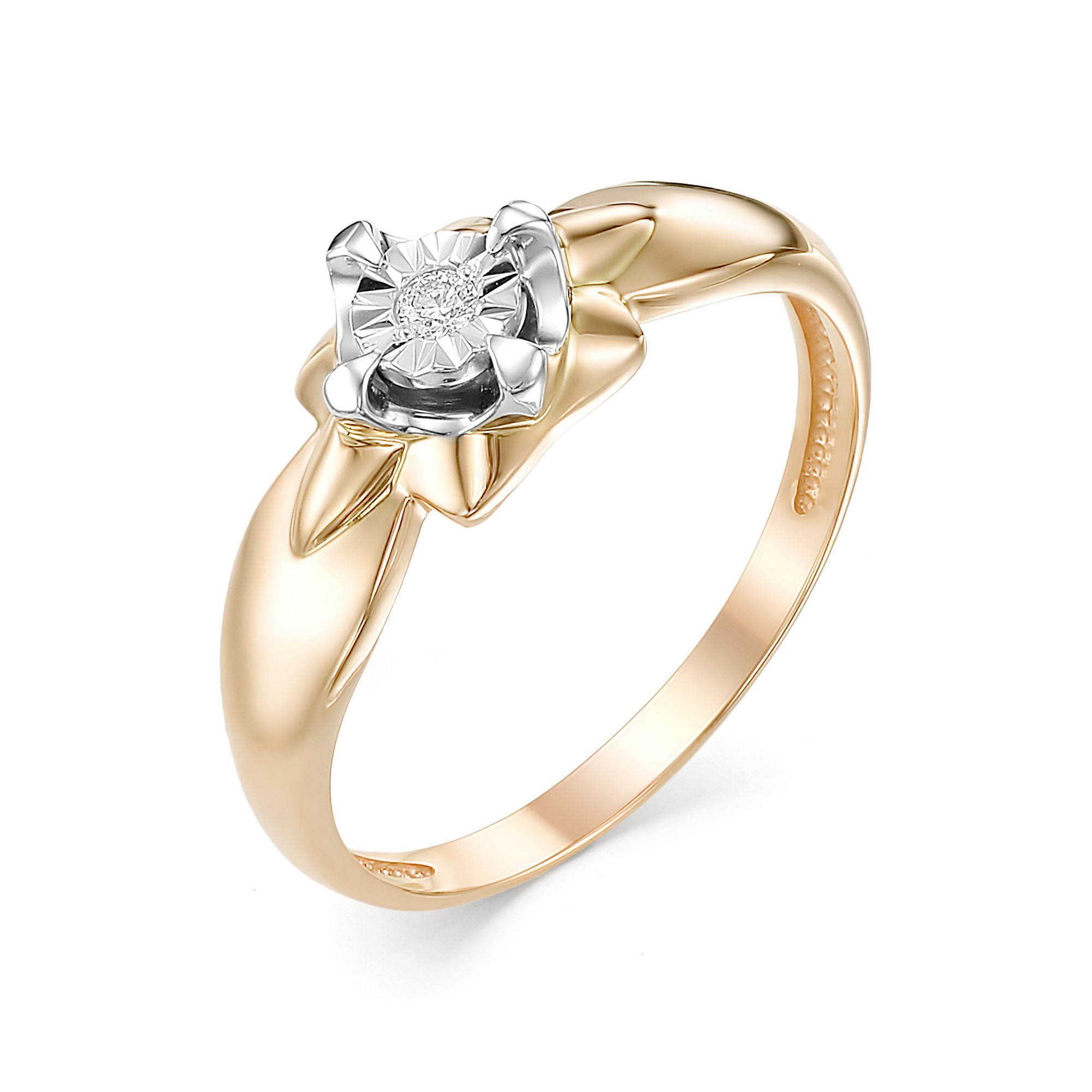 Кольцо, бриллиант, 12561-100